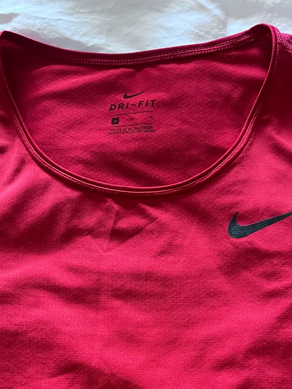 Nike Women's Raspberry Short Sleeve Performance Tee - Picture 4 of 4